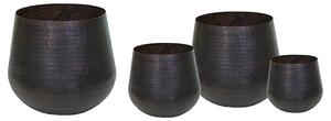 Madras Caldron fém üst szett barna 26x22-50x38cm S/4