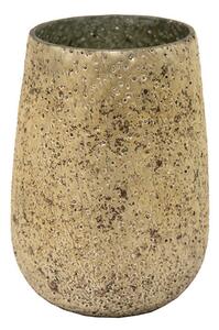 Marhaba Vase üvegváza ezüst 18x25cm