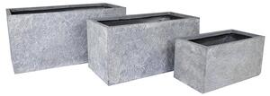 Alberta Tetra High kompozit balkonláda szürke 60x30x30-100x45x45cm S3