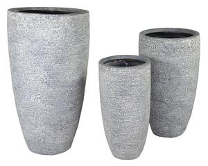 Ontario Vase Giant kompozit növénytartó szürke 34x66-56x100cm S3