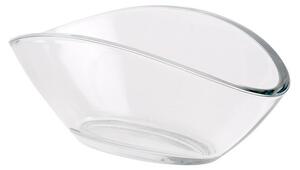 Ovális üveg tál 25,5x12x6,5/9,5cm