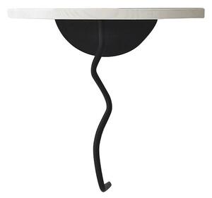 Hanah Home Fali polc Black White Leo - fekete, fehér