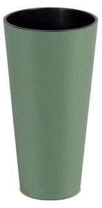 ECO WOOD virágcserép, 20 cm, kerek, zöld