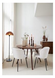 Barna kerek étkezőasztal akácfa asztallappal ø 120 cm Quenza – Light & Living