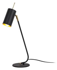 Fekete-aranyszínű asztali lámpa fém búrával (magasság 55 cm) Sivani – Opviq lights