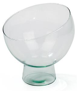 Talpas csapott tetejű üveg gömb 17,5x14x20cm