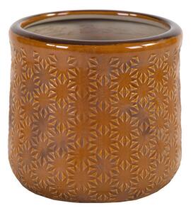 Sophia Cauldron Kerámia Kaspó Mézbarna 8x7,5cm