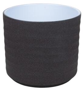 Érdes Felületű Wave Hengerkaspó Grafit 10cm