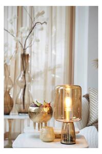 Narancssárga asztali lámpa üveg búrával (magasság 32 cm) Lotta – Light & Living