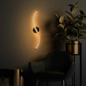 Fekete LED fali lámpa Yilan – Opviq lights