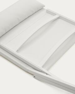 Fehér fém kerti fotel Canutells – Kave Home