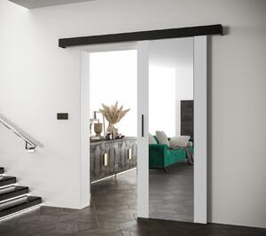 Tolóajtó fekete fogantyúval SALOME 2 - 70 cm, fehér / fekete
