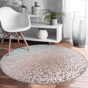 Szürke-rézszínű mosható-robotporszívóval tisztítható kerek szőnyeg ø 100 cm Comfort – Mila Home