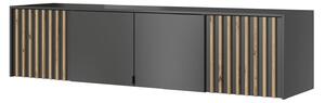 MARFA gardróbbővítmény - szélesség 205 cm, grafit / artisan tölgy