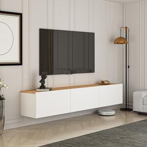 Hanah Home TV állvány Fehér Atlantic Pine West - Fehér, Atlantic Pine
