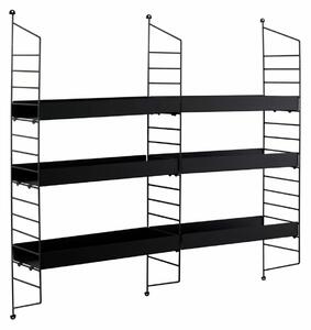 Hanah Home Wall Shelf Black Cm-068