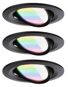 Spotlámpa Paulmann, Nova Coin Smart, dimmable, Fekete, Nappali, Alumínium, Modern