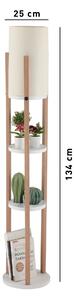 Opviq Floor Lamp White Natural Circle Nora - White