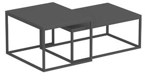 Hanah Home Fészekasztal (2 darabos) Black Leka - Fekete