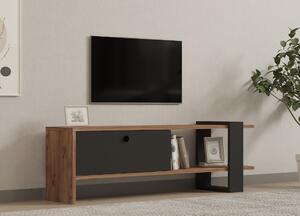 Hanah Home Ova TV állvány, tölgy, antracit