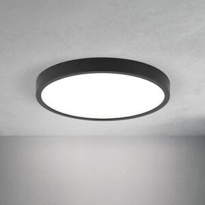 DISC LED mennyezeti lámpa, 24 cm, fekete