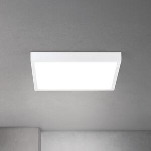 DISC LED mennyezeti lámpa, négyzetes, 39×39 cm, fehér