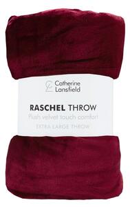 Piros ágytakaró 200x240 cm Raschel – Catherine Lansfield