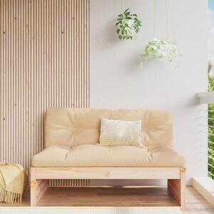 VidaXL kerti tömör fenyőfa középső kanapé 120 x 80 cm