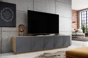 Asha TV-szekrény 200 cm - artisan /rivier stone matt