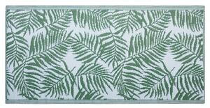 Egzotikus Pálmalevél Mintájú Világoszöld Kültéri Szőnyeg 90 x 150 cm KOTA