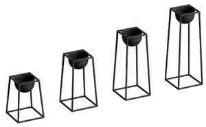 Aberto Design Dekoratív virágcserép Fekete GED-018
