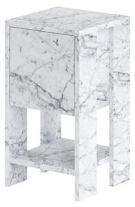 Hanah Home Nightstand Carrara Marble Ema - Carrara Marble