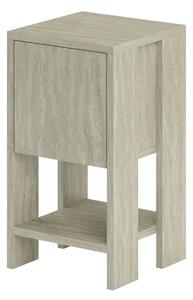 Hanah Home Nightstand Travertine Ema - Travertine