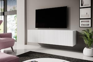 Nicole 150 cm fali TV-szekrény - fehér / matt fehér