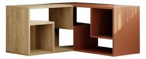 Hanah Home TV Stand Sapphire Oak Cinnamon Glis - Sapphire Oak, Cinnamon