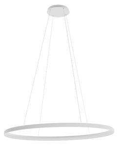 NOBU LED függőlámpa, matt fehér, 120x75 cm