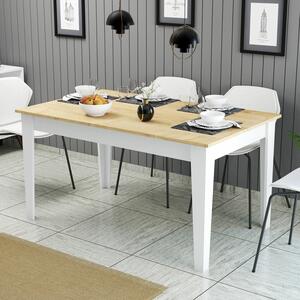 Hanah Home Dining Table White Oak Milan 896 - White, Oak
