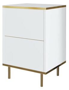 Hanah Home Éjjeliszekrény White Gold Imaj - Fehér, Arany