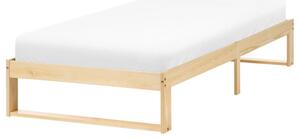 Fejtámla nélküli ágy Fenyő TALAIRAN 90 x 200 cm Világosbarna
