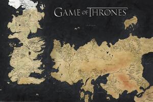 XXL Poszter Game of Thrones - Westeros Map