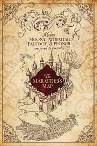 XXL poszter Harry Potter - Marauders Map, (80 x 120 cm)