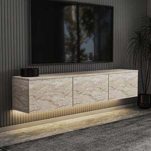 Hanah Home TV állvány travertin neon világítással - travertin