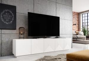 Asha TV-szekrény 200 cm - matt fehér