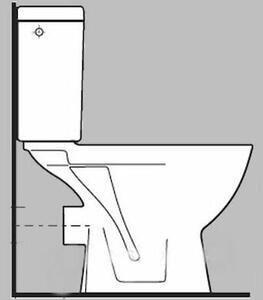 Kombinált wc Jika Lyra plus hátsó kifolyással 2438.6.000.000.1