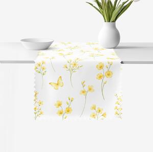 Goldea teflonbevonatú asztali futó - sárga rét 35x120 cm