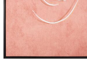 Rózsaszín keretezett kép 63 x 93 cm ASTI
