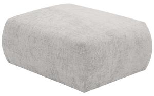 Világosszürke kárpitozott lábzsámoly Cosmopolitan Design Matera 88 x 68 cm