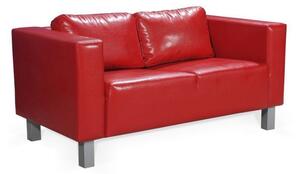GIZELA kétszemélyes kanapé, piros