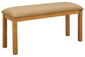 Étkező pad 95 x 32 x 45 cm Tömör Tölgyfa Bézs