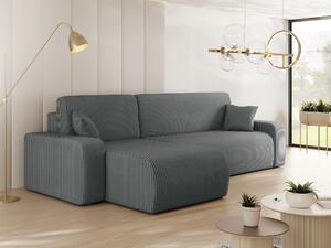 Sarokkanapé Shelton 102, Kárpit, 82x244x145cm